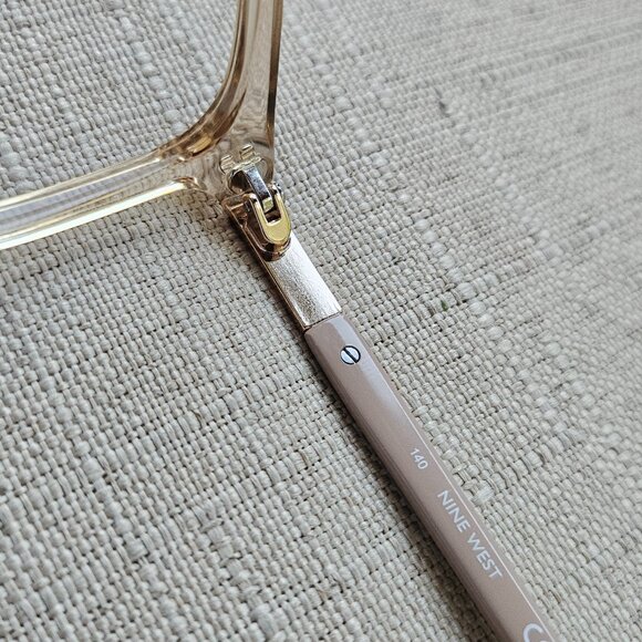 Nine West Eyeglasses Frames NW646S 250 Clear Nude Cat Eye Full Rim 57-17-140 - Picture 11 of 16